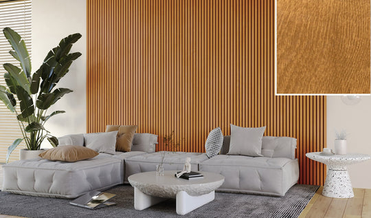 FC18 Dark Oak Slat Wall Panelling