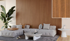 FC29 Walnut Slat Wall Panelling