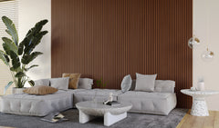 FC35 Dark Walnut Slat Wall Panelling