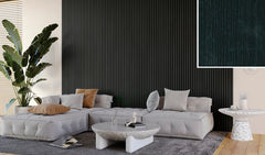 FC73 Black Ash Slat Wall Panelling