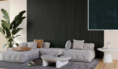 FC73 Black Ash Slat Wall Panelling