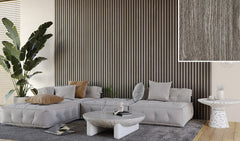 FC75 Flint Oak Slat Wall Panelling