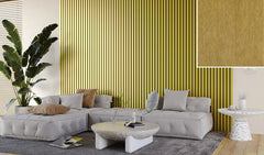 FC Gold Slat Wall Panelling