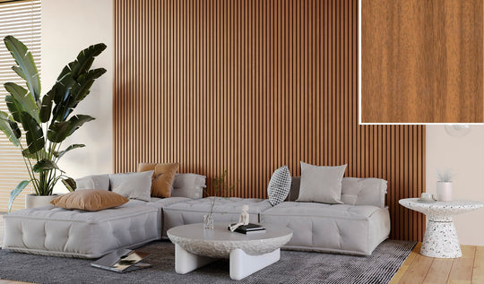FC29 Walnut Slat Wall Panelling