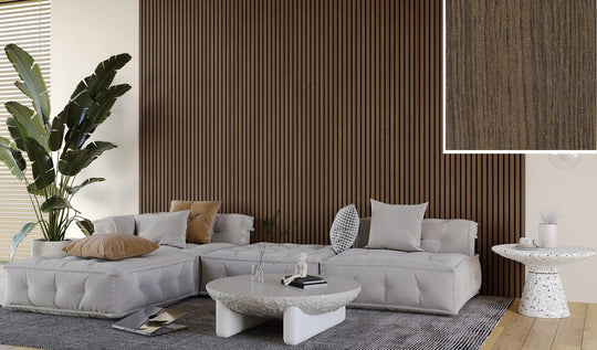 FC47 Weathered Oak Slat Wall Panelling