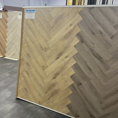 Light Luxury 12mm Herringbone - Royale Oak
